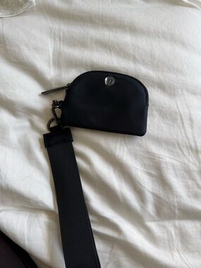 lululemon athletica Black Key/Card Holder with Wrist Strap